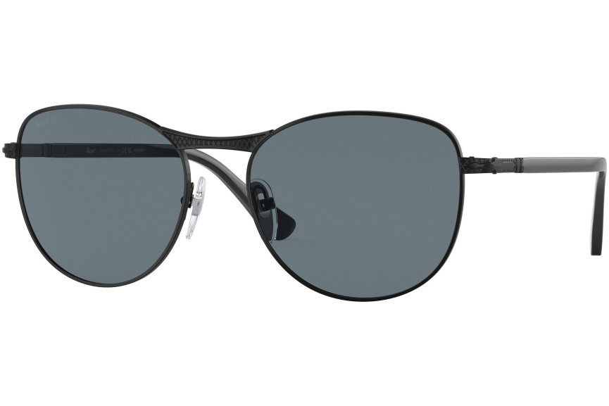 Okulary przeciwsłoneczne Persol PO1002S 11513R Polarized Okrągłe Czarne