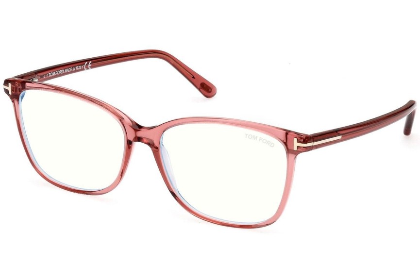 Okulary korekcyjne Tom Ford FT5842-B 074 Kwadratowe Różowe