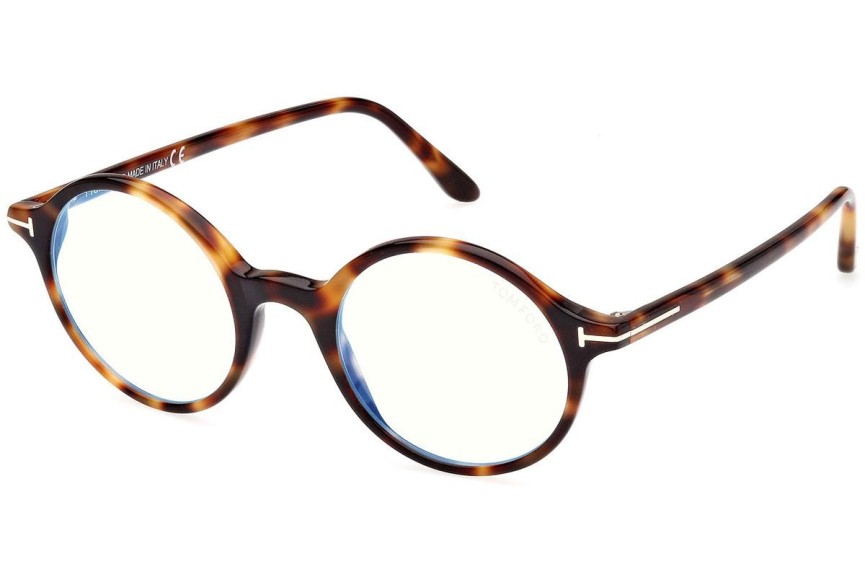 Okulary korekcyjne Tom Ford FT5834-B 053 Okrągłe Havana