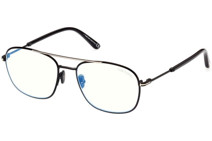 Okulary korekcyjne Tom Ford FT5830-B 001 Pilotki (Aviator) Czarne