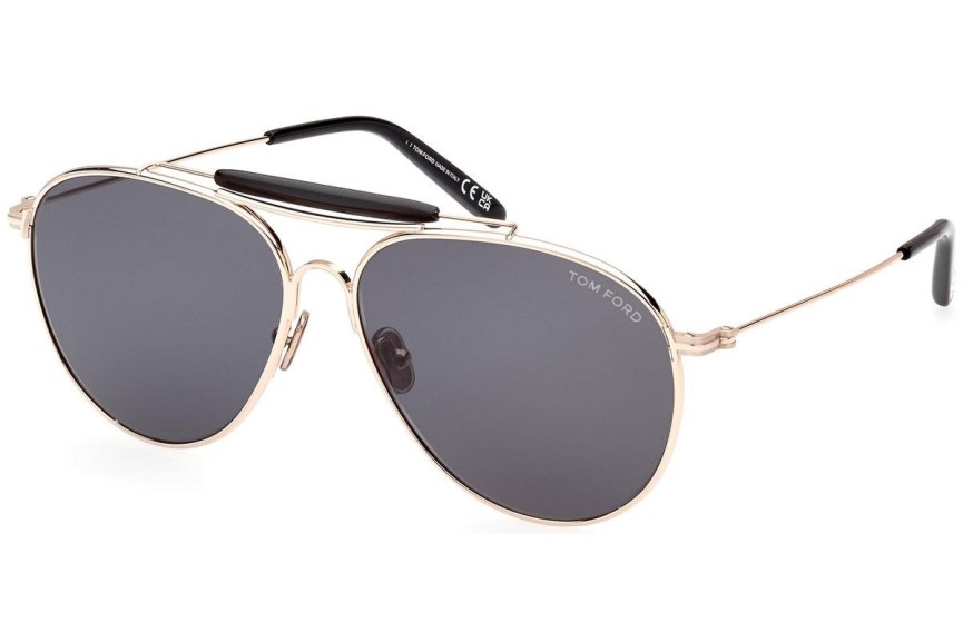 Okulary przeciwsłoneczne Tom Ford FT0995 28A Pilotki (Aviator) Złote