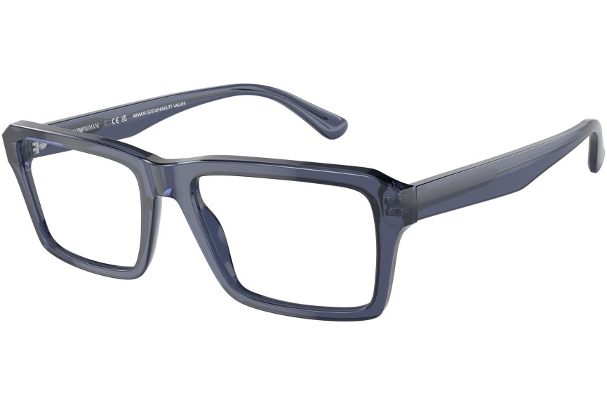 Okulary korekcyjne Emporio Armani EA3206 5072 Prostokątne Niebieskie