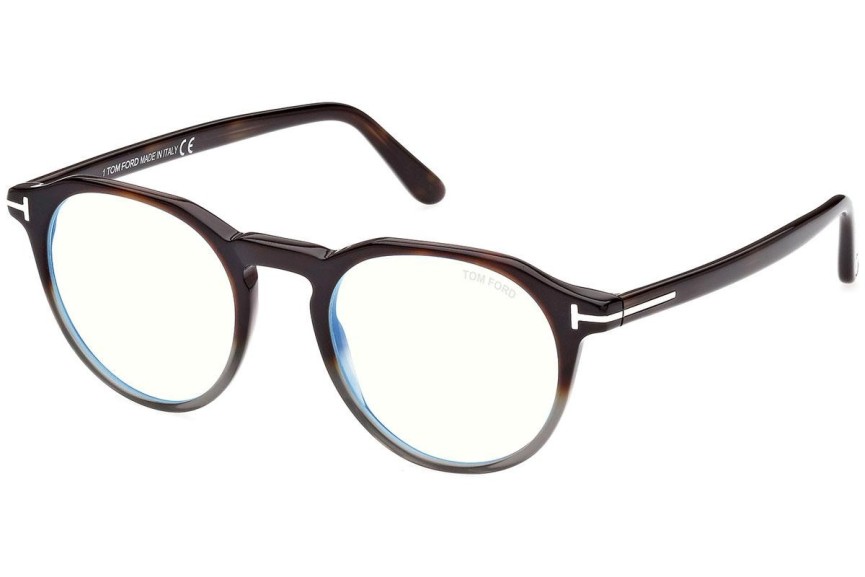 Okulary korekcyjne Tom Ford FT5833-B 056 Okrągłe Havana