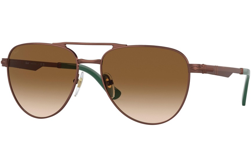 Okulary przeciwsłoneczne Persol PO1003S 112451 Pilotki (Aviator) Brązowe