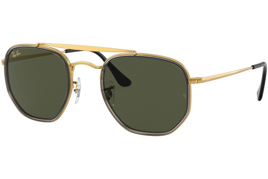 Okulary przeciwsłoneczne Ray-Ban The Marshal II RB3648M 923931 Kwadratowe Złote