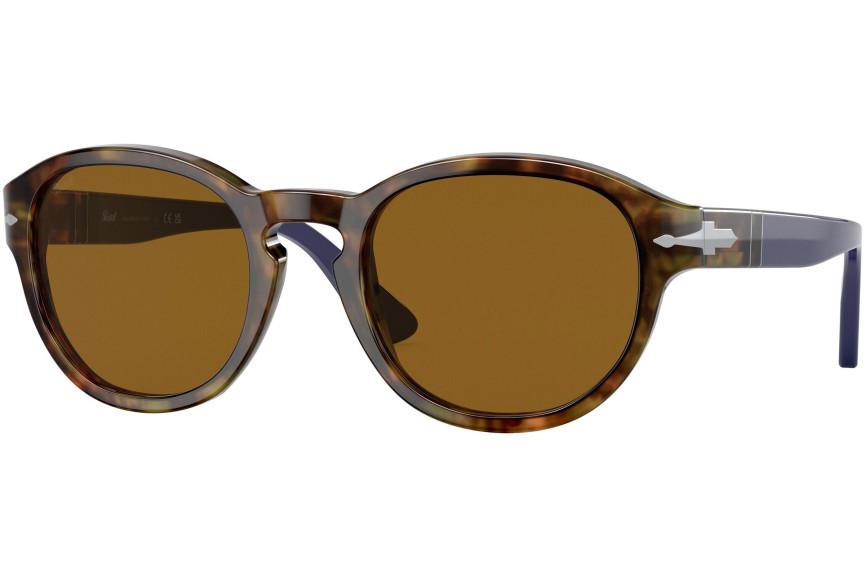 Okulary przeciwsłoneczne Persol PO3304S 118433 Okrągłe Havana