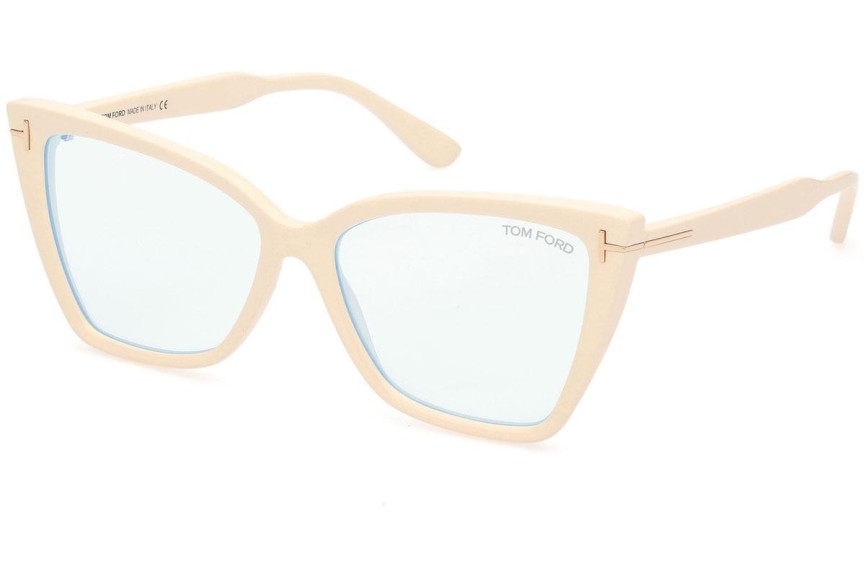 Okulary korekcyjne Tom Ford FT5844-B 025 Kocie oczy Białe