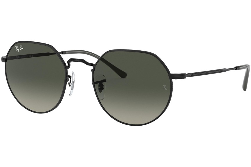 Okulary przeciwsłoneczne Ray-Ban Jack RB3565 002/71 Okrągłe Czarne