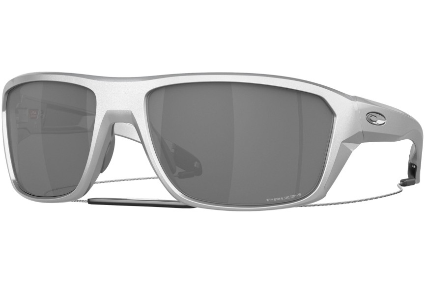 Okulary przeciwsłoneczne Oakley Split Shot X-Silver Collection OO9416-34 Prostokątne Srebrne