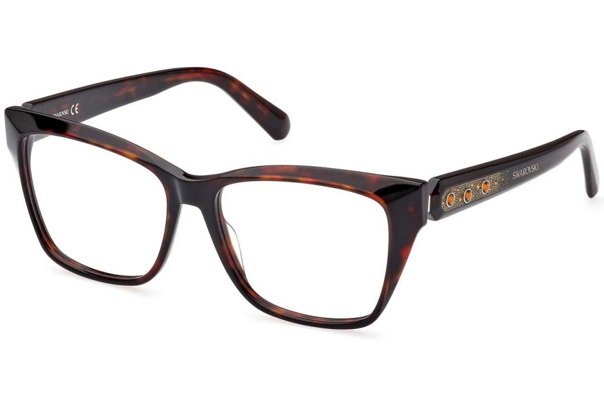 Okulary korekcyjne Swarovski SK5468 052 Kwadratowe Havana