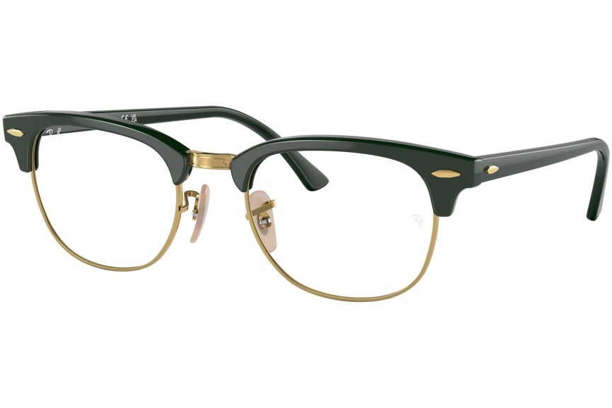 Okulary korekcyjne Ray-Ban Clubmaster RX5154 8233 Browline Zielone