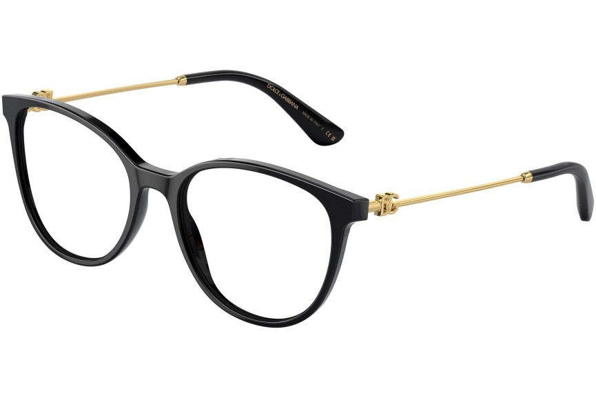 Okulary korekcyjne Dolce & Gabbana DG3363 501 Okrągłe Czarne