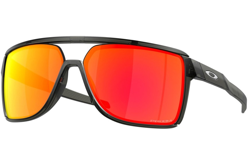 Okulary przeciwsłoneczne Oakley Castel OO9147-05 Kwadratowe Szare