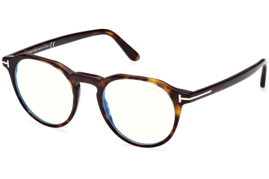 Okulary korekcyjne Tom Ford FT5833-B 052 Okrągłe Havana