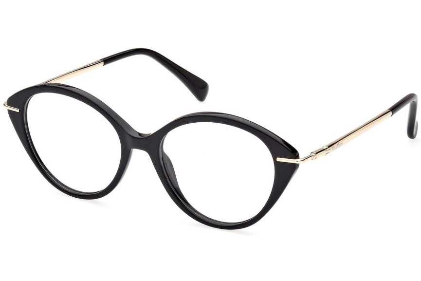 Okulary korekcyjne Max Mara MM5075 001 Okrągłe Czarne