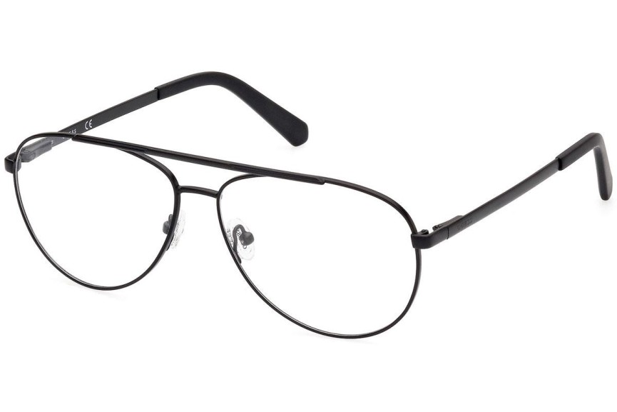 Okulary korekcyjne Guess GU50076 002 Pilotki (Aviator) Czarne