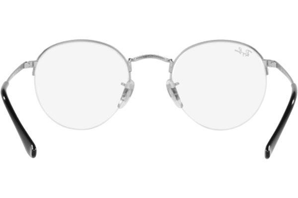 Okulary korekcyjne Ray-Ban Round Gaze RX3947V 2538 Okrągłe Srebrne