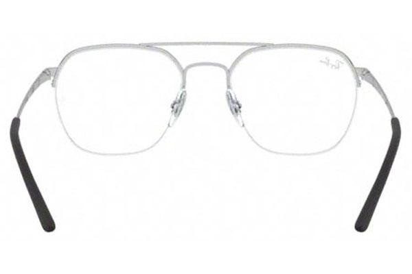 Okulary korekcyjne Ray-Ban RX6444 2501 Kwadratowe Srebrne