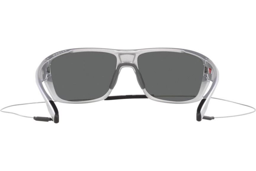 Okulary przeciwsłoneczne Oakley Split Shot X-Silver Collection OO9416-34 Prostokątne Srebrne