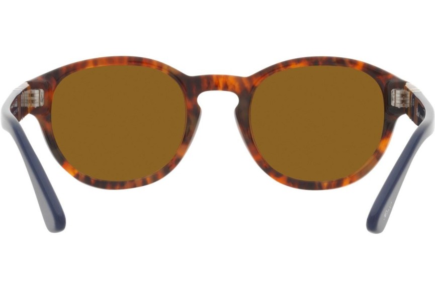 Okulary przeciwsłoneczne Persol PO3304S 118433 Okrągłe Havana