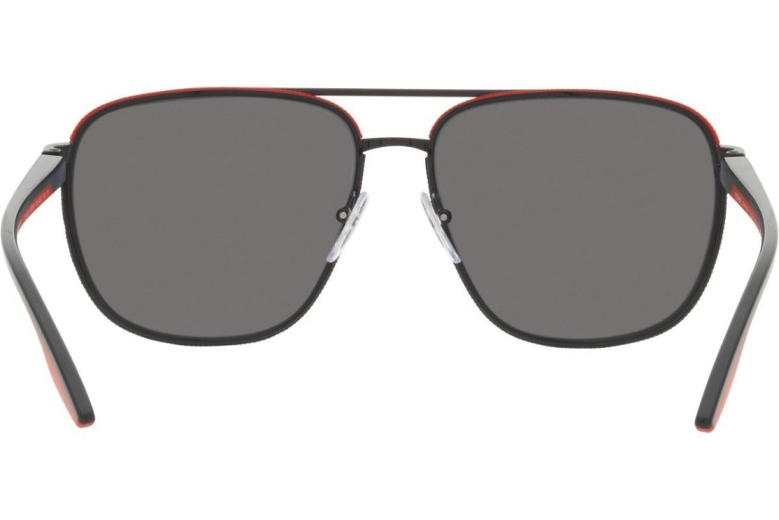 Okulary przeciwsłoneczne Prada Linea Rossa PS50YS 19G02G Polarized Pilotki (Aviator) Czarne