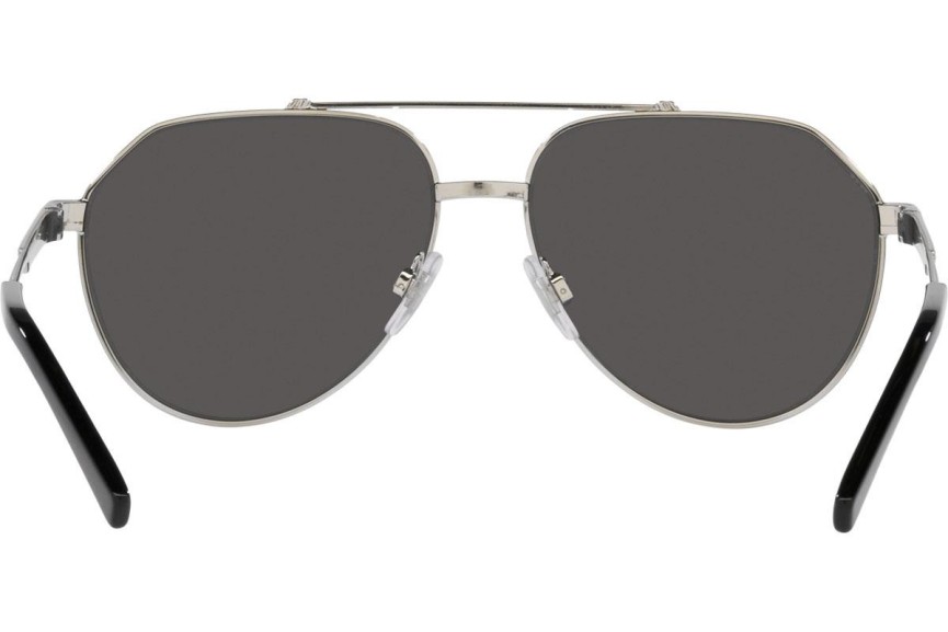 Okulary przeciwsłoneczne Dolce & Gabbana DG2288 131387 Pilotki (Aviator) Srebrne