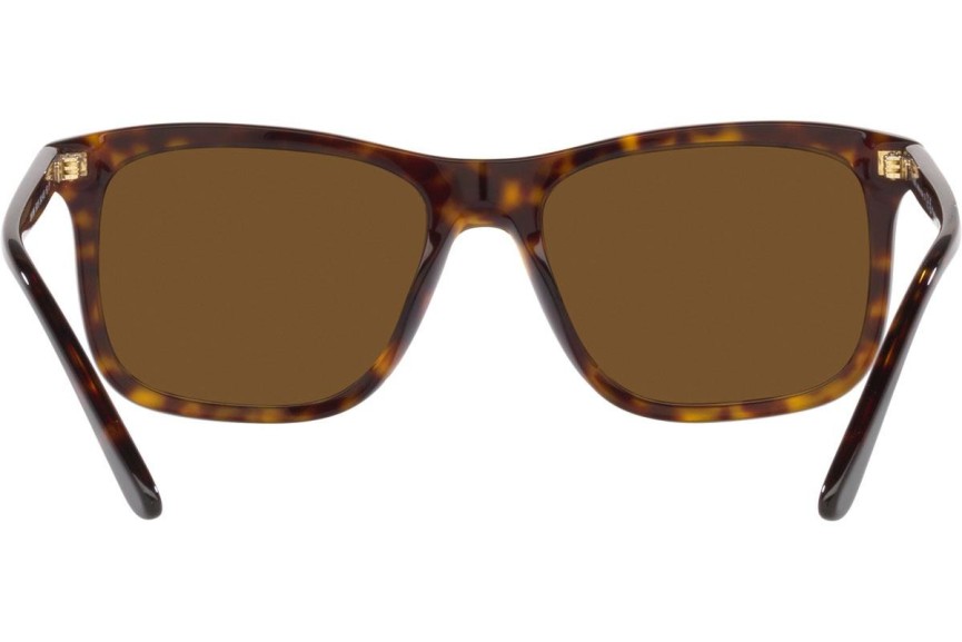 Okulary przeciwsłoneczne Prada PR18WS 2AU01D Polarized Kwadratowe Havana