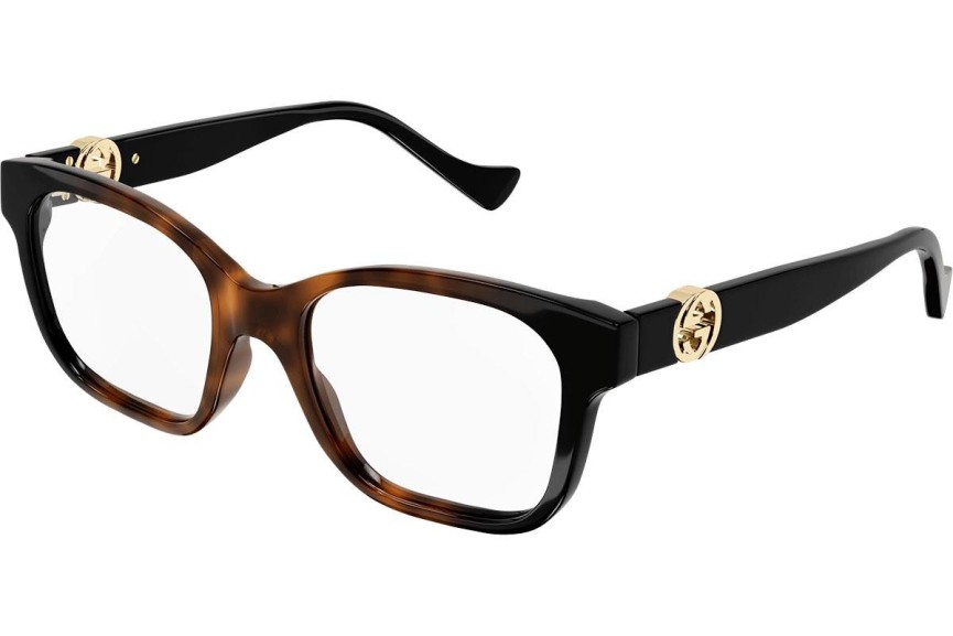 Okulary korekcyjne Gucci GG1025O 002 Kwadratowe Havana