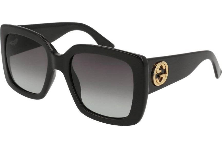 Okulary przeciwsłoneczne Gucci GG0141SN 001 Kwadratowe Czarne