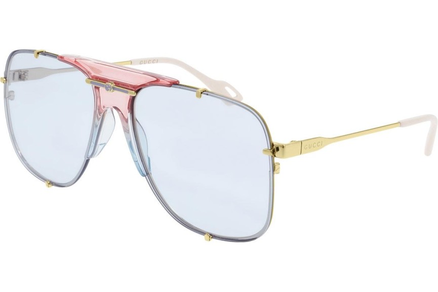 Okulary przeciwsłoneczne Gucci GG0739S 005 Pilotki (Aviator) Złote