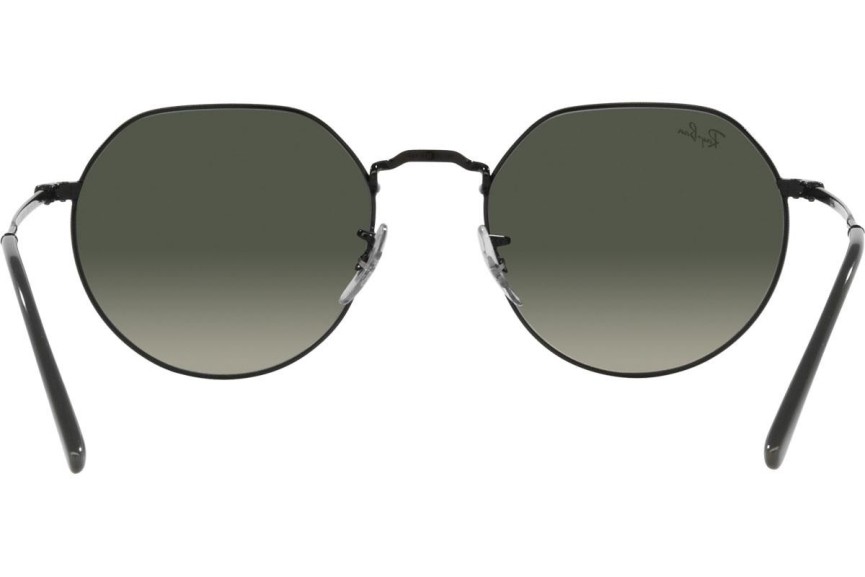 Okulary przeciwsłoneczne Ray-Ban Jack RB3565 002/71 Okrągłe Czarne