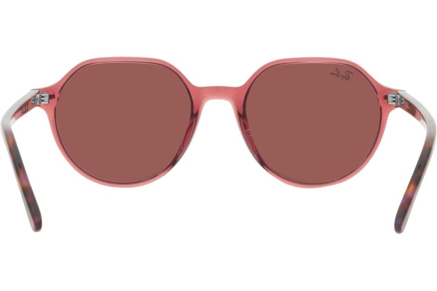 Okulary przeciwsłoneczne Ray-Ban Thalia RB2195 66372K Okrągłe Różowe