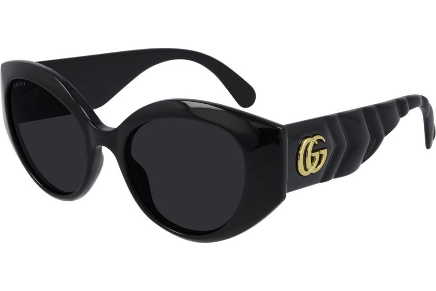 Okulary przeciwsłoneczne Gucci GG0809S 001 Kocie oczy Czarne