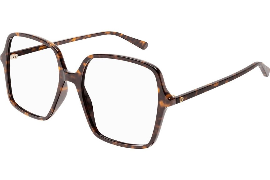 Okulary korekcyjne Gucci GG1003OA 002 Kwadratowe Havana