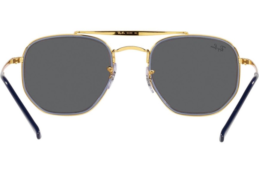 Okulary przeciwsłoneczne Ray-Ban The Marshal II RB3648M 9240B1 Kwadratowe Złote