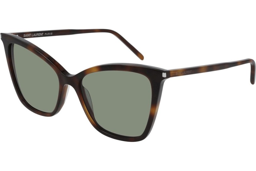 Okulary przeciwsłoneczne Saint Laurent SL384 002 Kocie oczy Havana