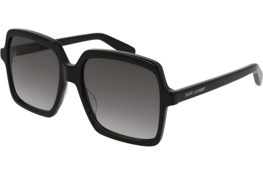 Okulary przeciwsłoneczne Saint Laurent SL174 001 Oversize Czarne