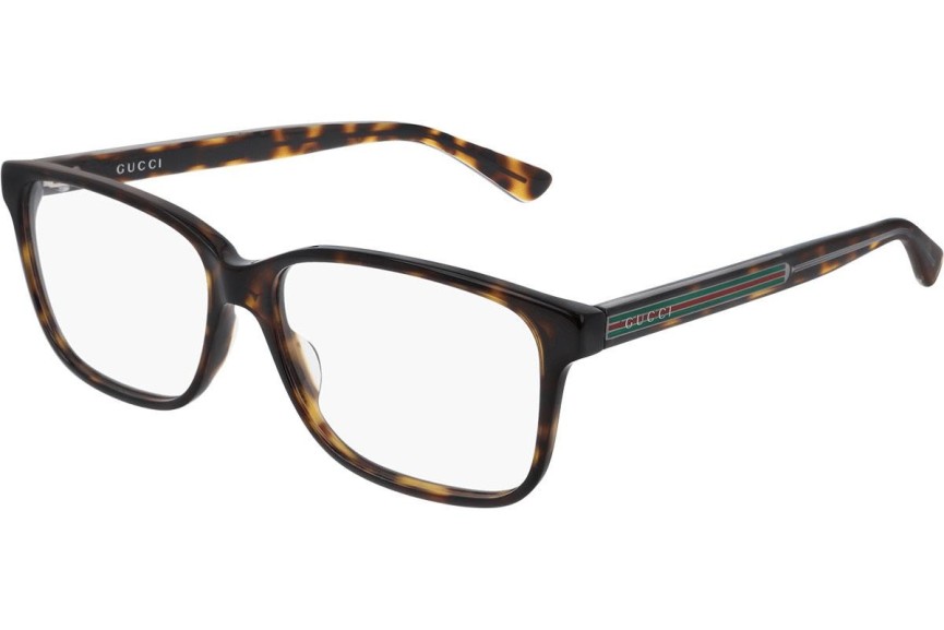 Okulary korekcyjne Gucci GG0530O 005 Prostokątne Havana