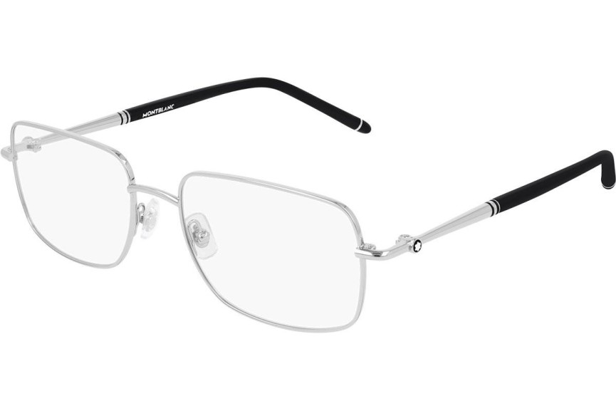 Okulary korekcyjne Mont Blanc MB0072O 002 Prostokątne Srebrne