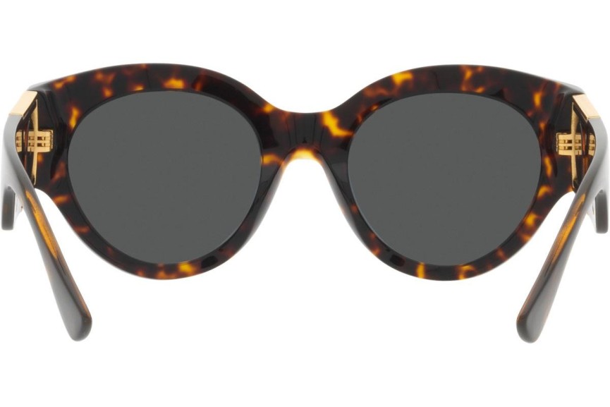 Okulary przeciwsłoneczne Versace VE4438B 108/87 Okrągłe Havana