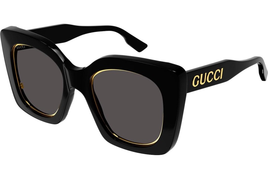 Okulary przeciwsłoneczne Gucci GG1151S 001 Kocie oczy Czarne