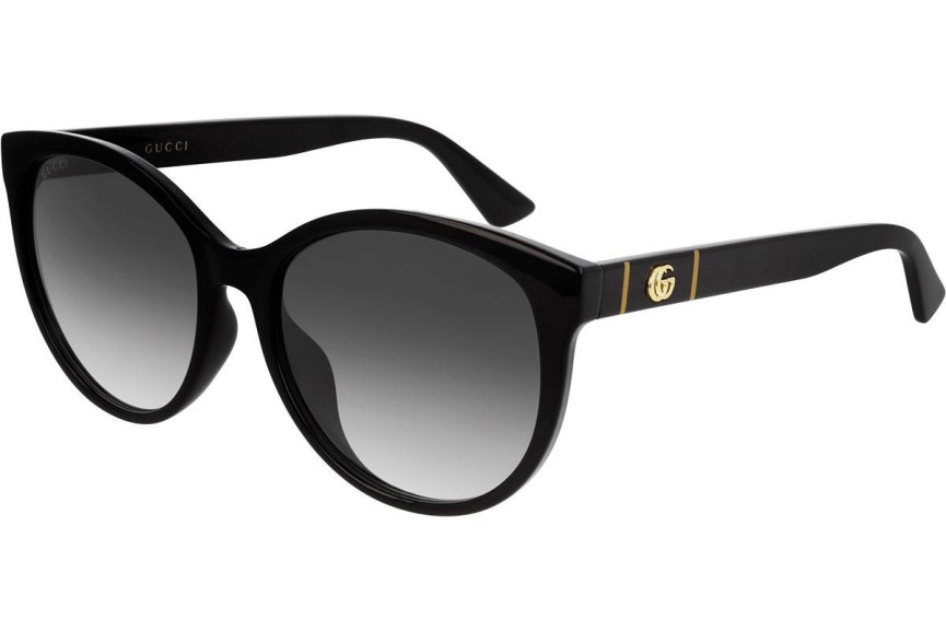 Okulary przeciwsłoneczne Gucci GG0636SK 001 Kocie oczy Czarne