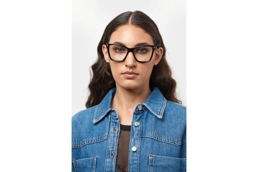 Okulary korekcyjne Dsquared2 D20059 807 Kocie oczy Czarne