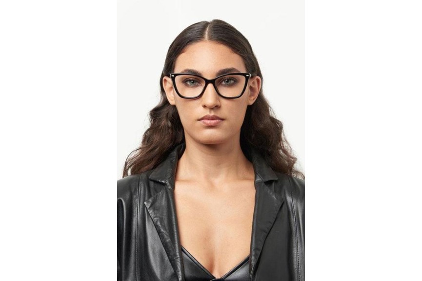 Okulary korekcyjne Dsquared2 D20068 807 Kocie oczy Czarne