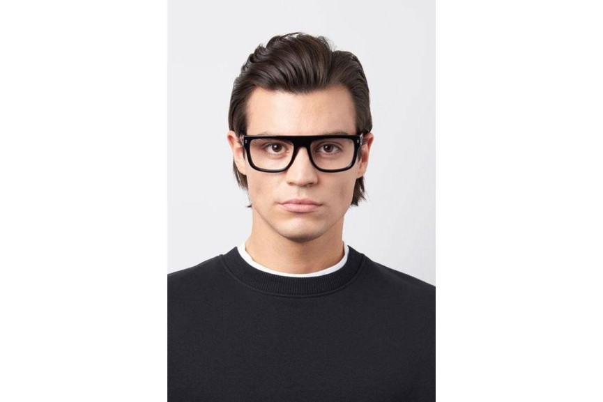 Okulary korekcyjne Dsquared2 D20036 ANS Flat Top Czarne