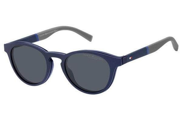 Okulary korekcyjne Tommy Hilfiger TH1902/CS PJP/C3 Polarized Okrągłe Niebieskie