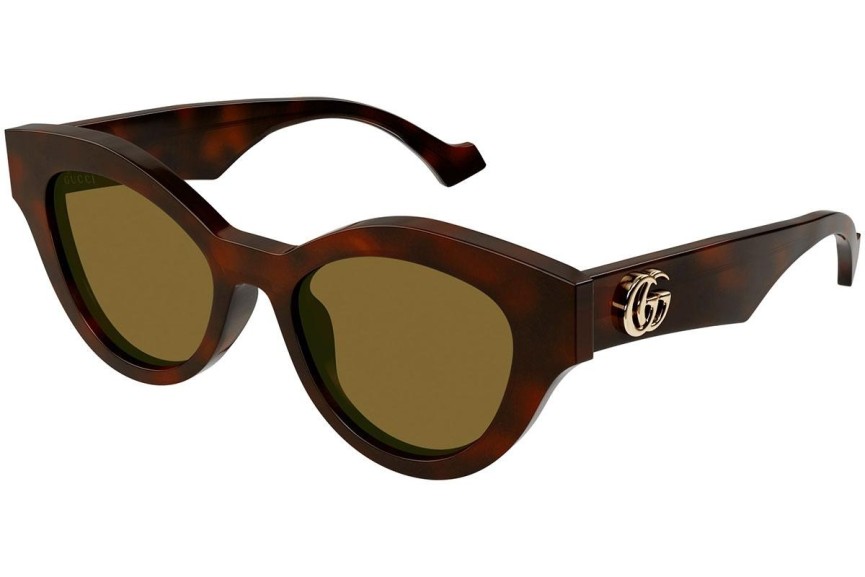 Okulary przeciwsłoneczne Gucci GG0957S 006 Kocie oczy Havana