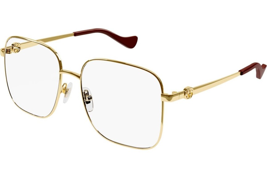 Okulary korekcyjne Gucci GG1092OA 002 Kwadratowe Złote