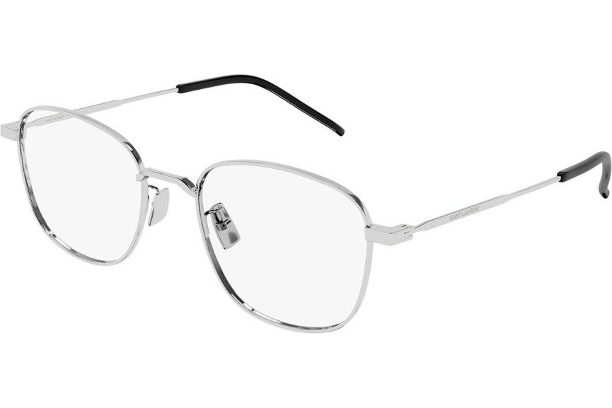 Okulary korekcyjne Saint Laurent SL492/K 005 Prostokątne Srebrne