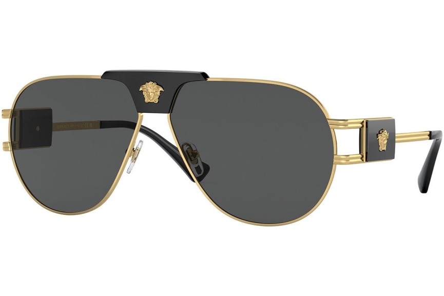 Okulary przeciwsłoneczne Versace Special Project Aviator VE2252 100287 Pilotki (Aviator) Złote